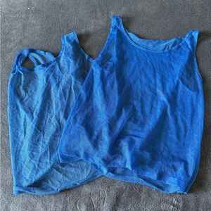 Blue Mesh Kids Pinnies